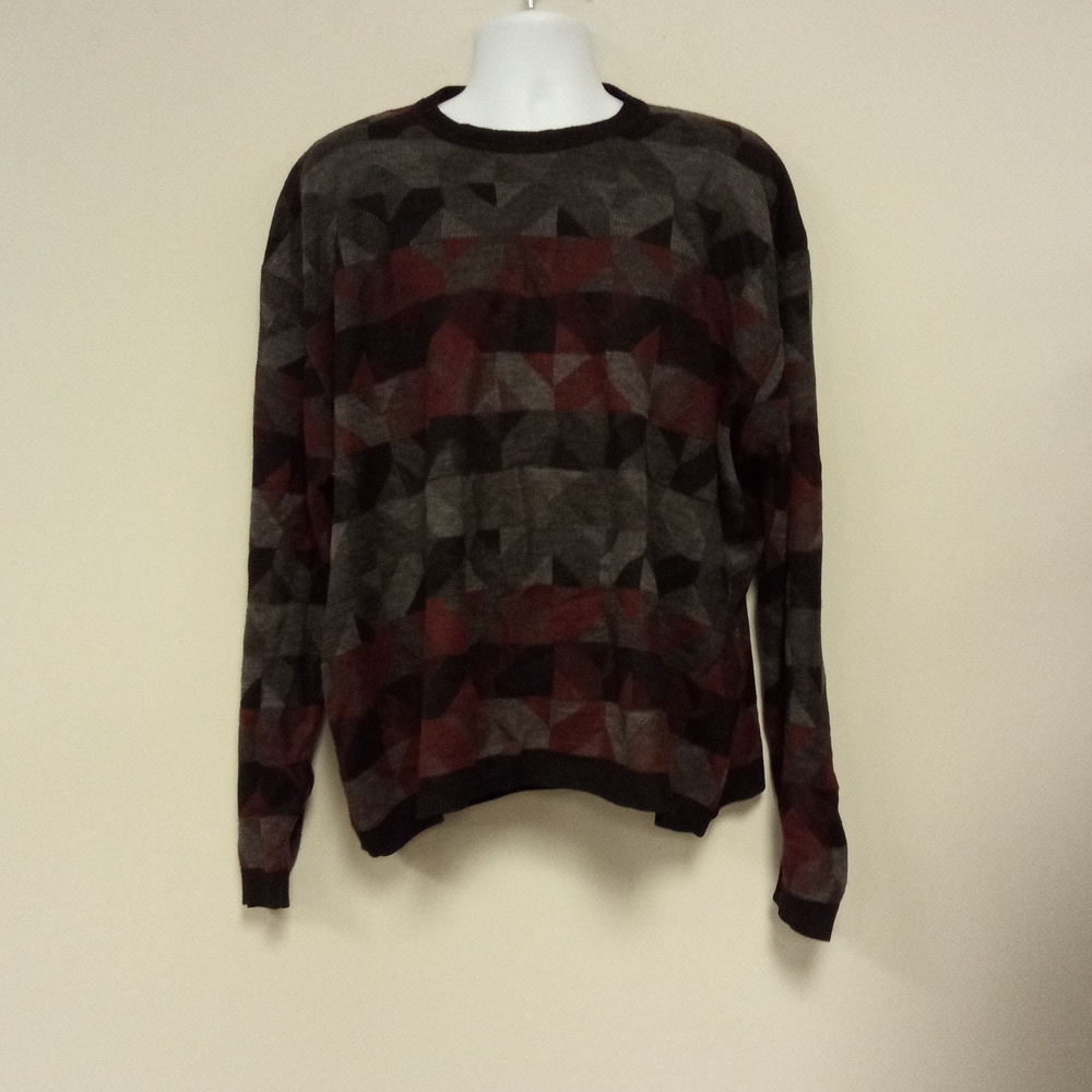 Crazy Horse Men's Black Crewneck Sweater